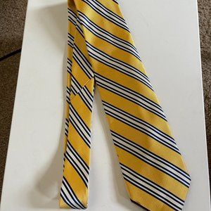 Chaps Yellow/Navy Blue  Men's Neck Tie | Color: Yellow | Size: 60 ins